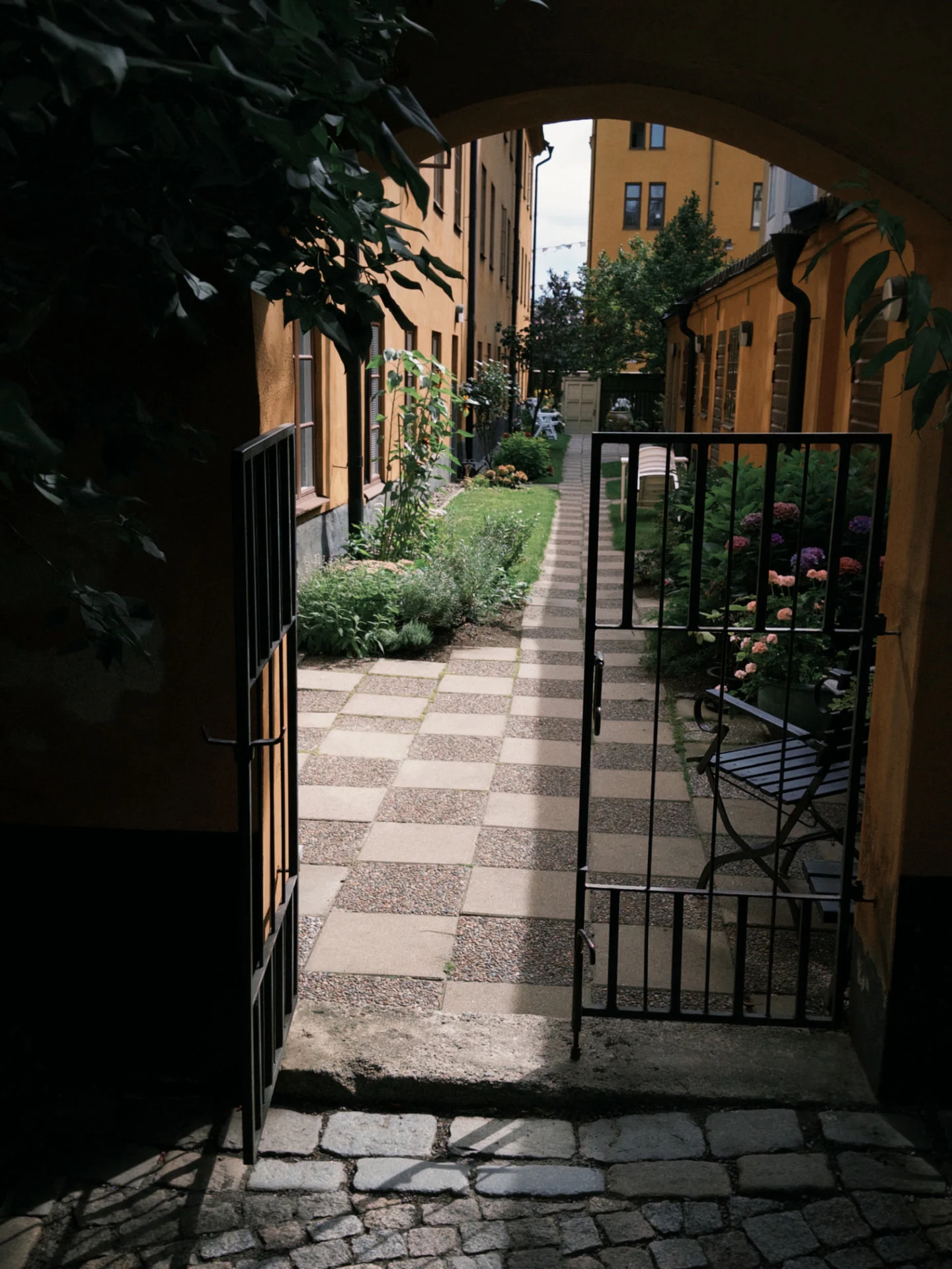 Gårdsmiljön utanför Smedjan Södermalm