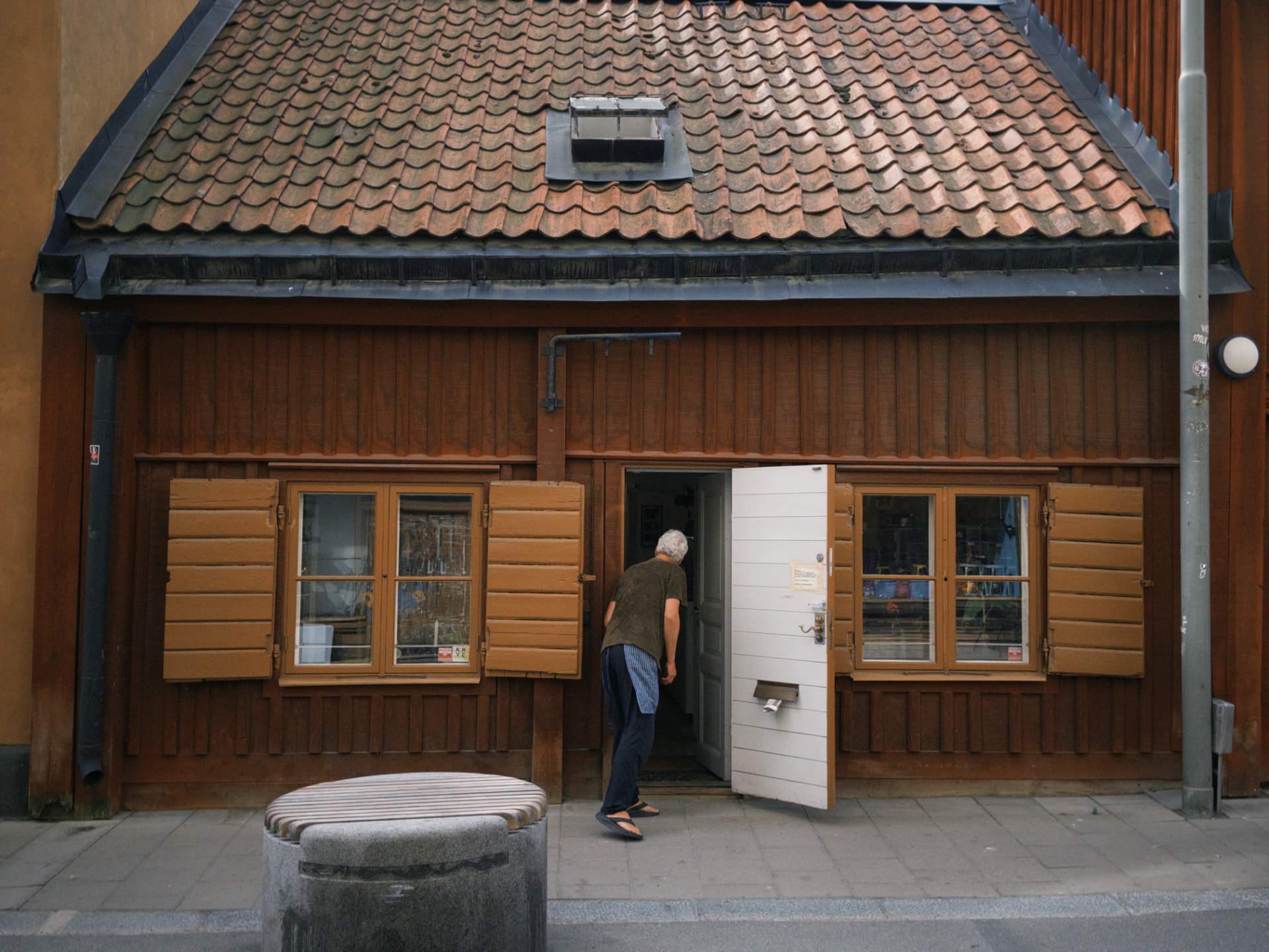 Porträtt utanför Smedjan Södermalm